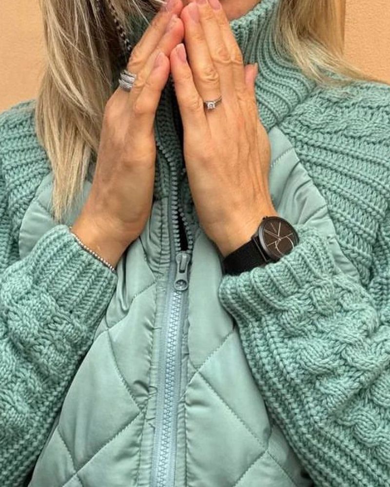 Victoria | Casual Strikket Fleecejakke