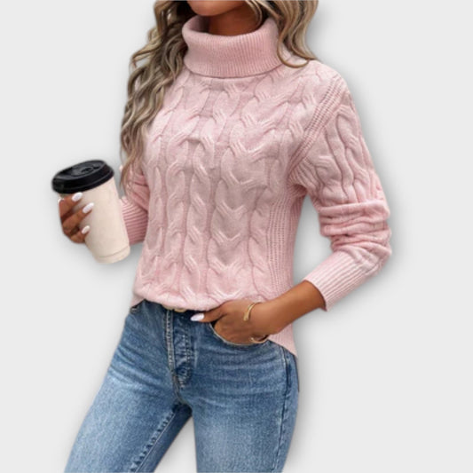 Brena™ - Elegant rullekravepullover i strik