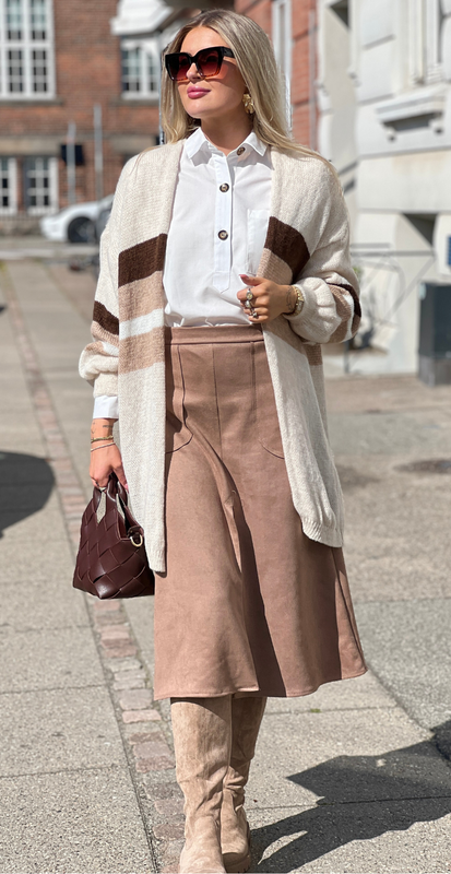 Sanna – Farverig, blød cardigan