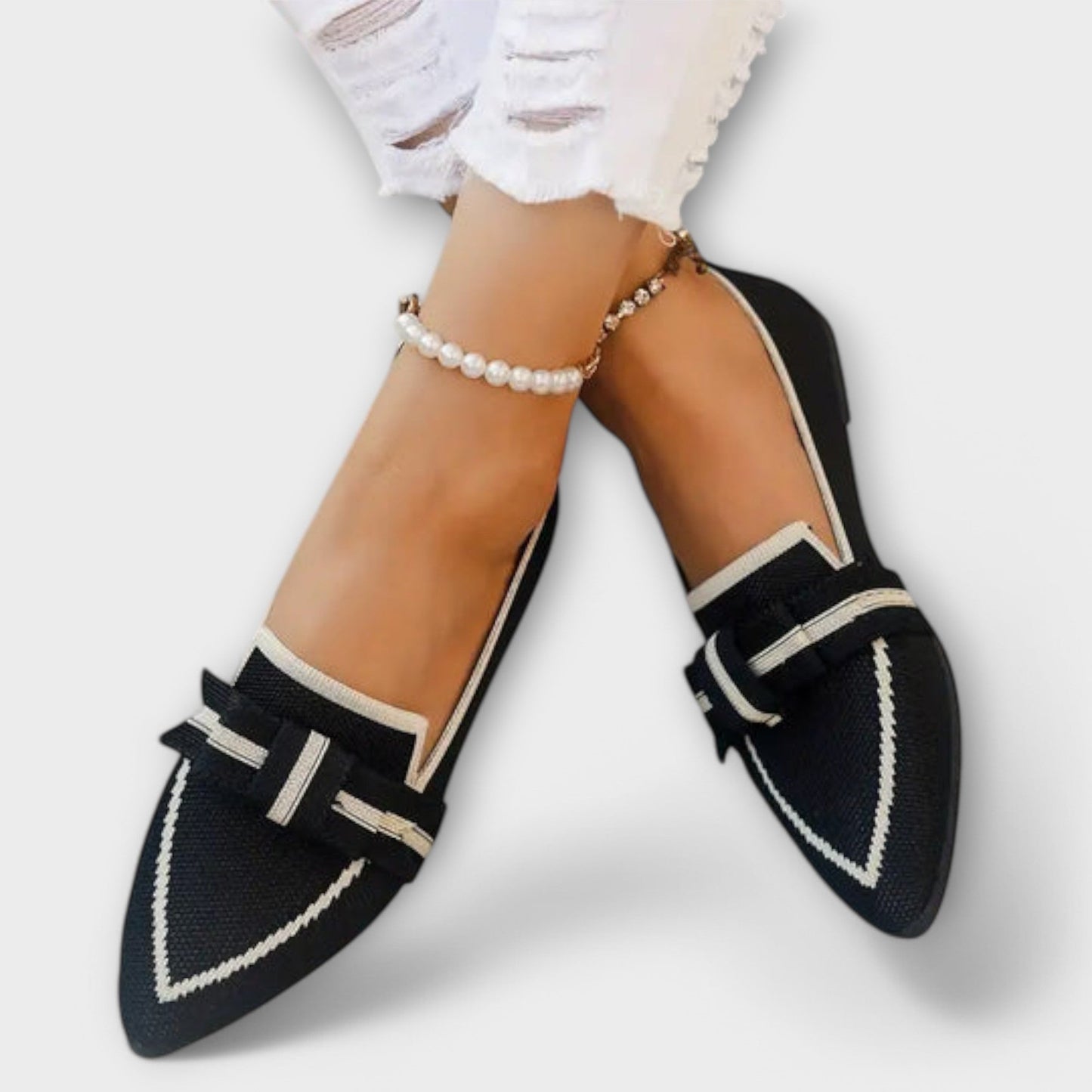 Ella – Elegant Sort Spids Loafer