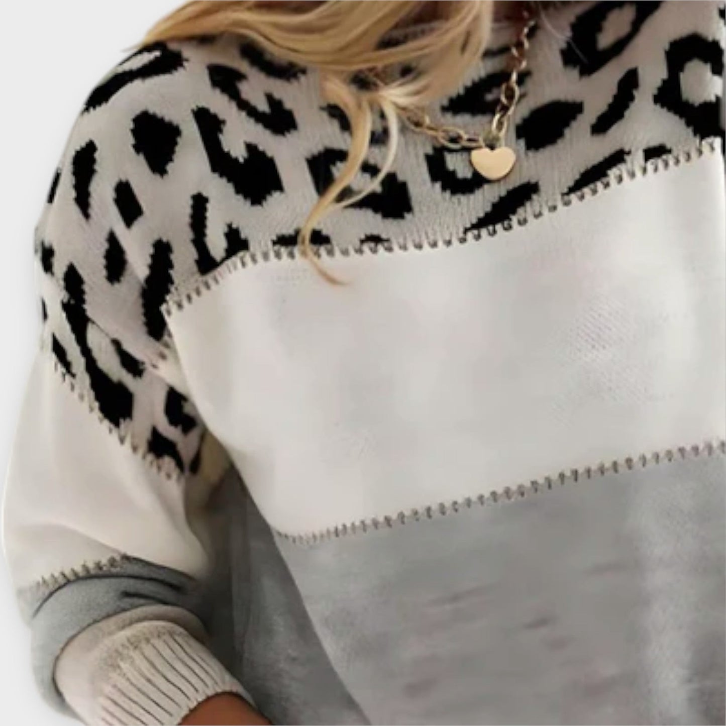 Mydel™ - Lækkert sweater med leoparddesign