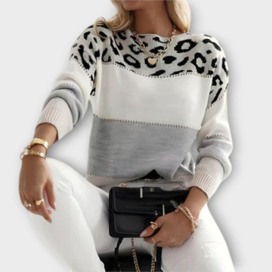 Mydel™ - Lækkert sweater med leoparddesign