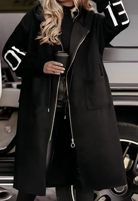 Marianne™ | Elegant Hættet Cardiganfrakke