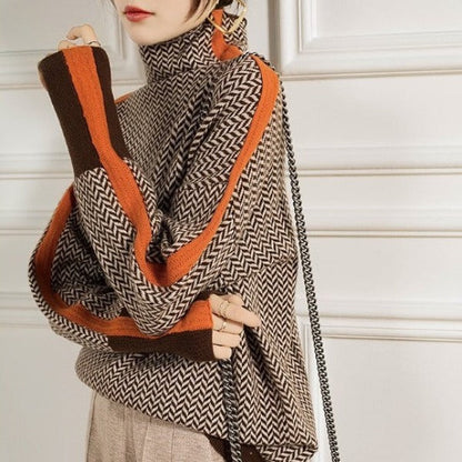 Lindholm-  Rullekrave Med Kontraststriber