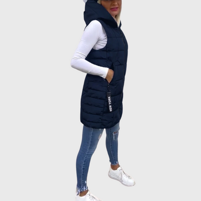 Johanna – Polstret Ærmeløs Frakke