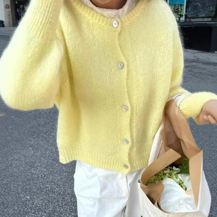 Frea – Blød strikket jakke