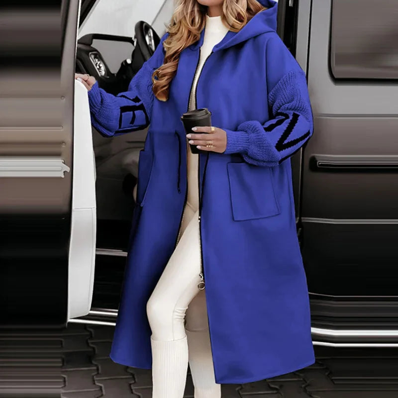 Marianne™ | Elegant Hættet Cardiganfrakke