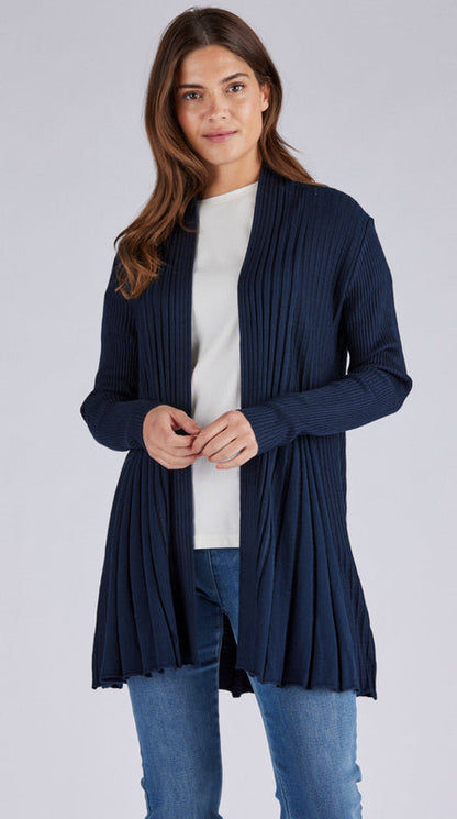 Liv – Let, ribstrikket cardigan