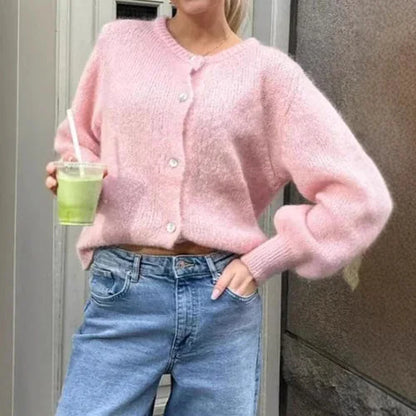 Frea – Blød strikket jakke