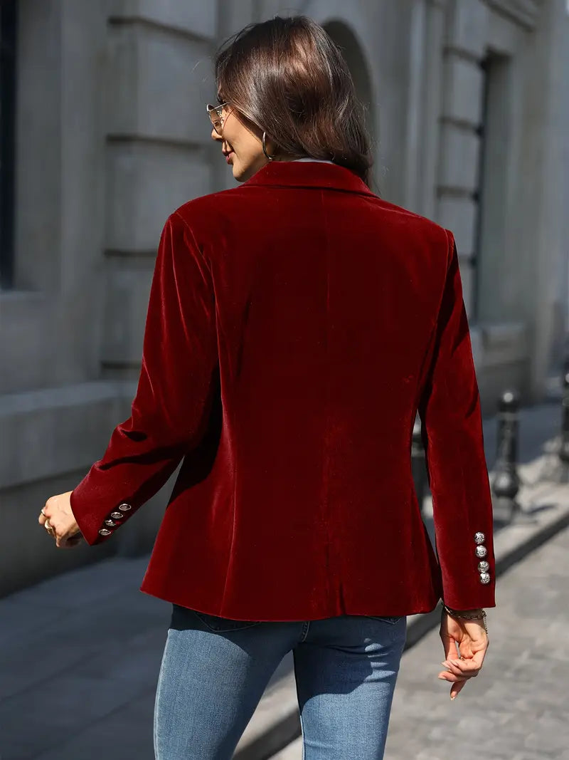 Carole | Elegant Velvet Blazer