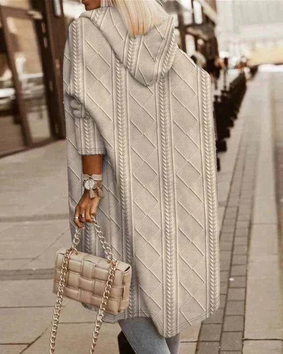 Johani | Lang Hættetrøje-Cardigan