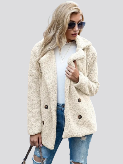 Ella - Blød & Tidløs Teddyjakke