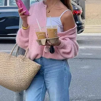 Frea – Blød strikket jakke